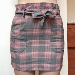 Zara checked skirt